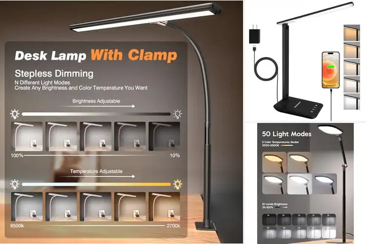 Detailed view of Best Adjustable Lighting Desk Lamp