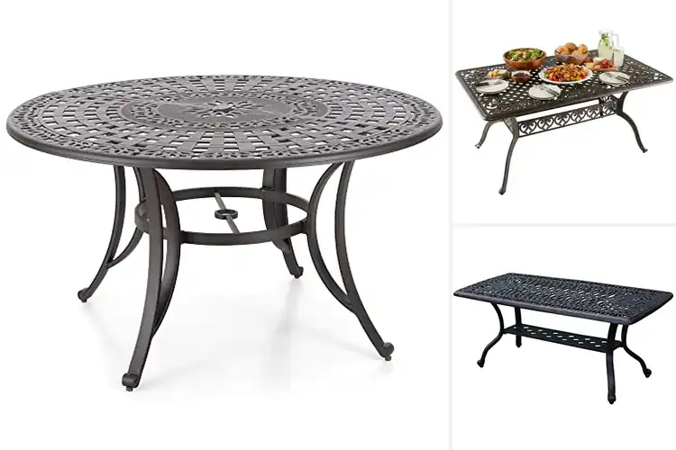 Detailed view of Best Cast Aluminum Patio Table