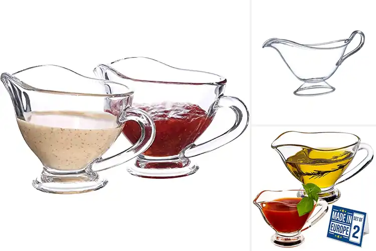 Detailed view of Best Crystal Gravy Boats