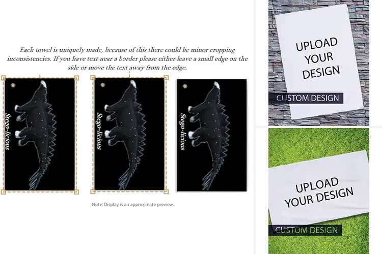 Detailed view of Best Custom Photo Golf Towels
