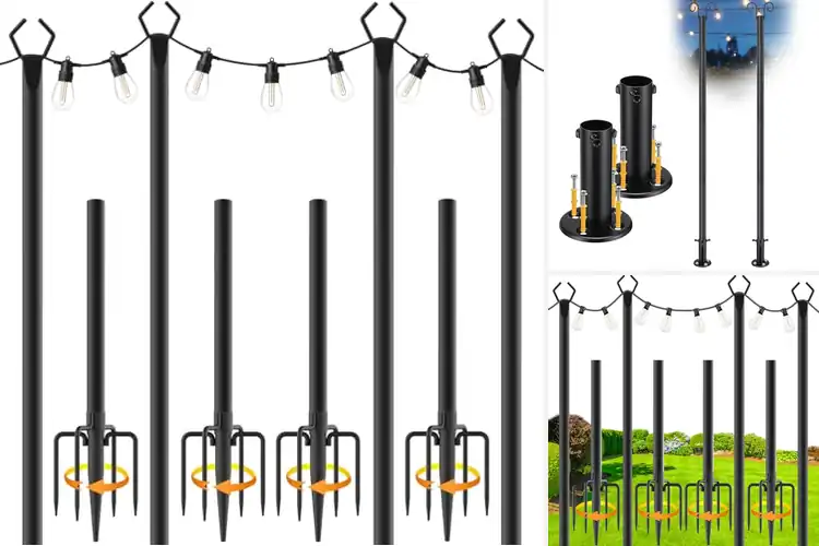 Detailed view of Best Deck Lighting Poles for a Stunning Outdoor Glow
