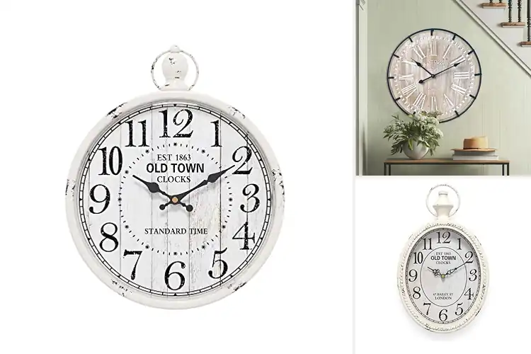 Detailed view of Best Decorative Farmhouse Clock