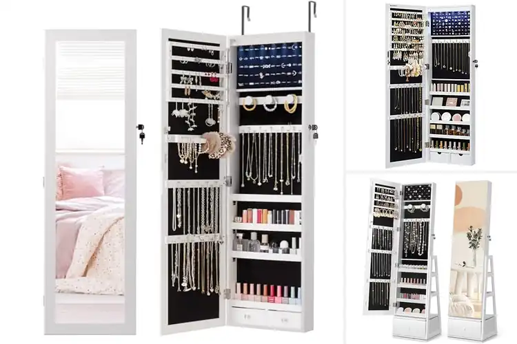 Detailed view of Best Display Mirror Jewelry Box