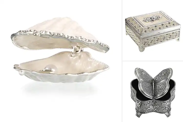 Detailed view of Best Durable Metal Shell Jewelry Box