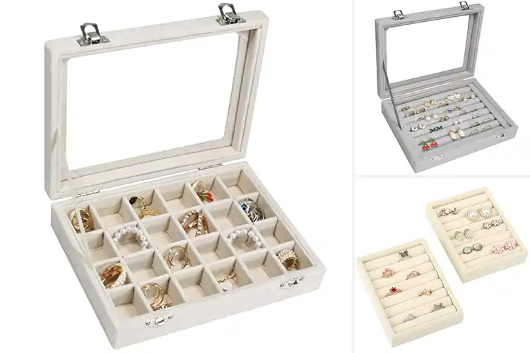 Detailed view of Best Earring and Ring Holders: Organize in Style
