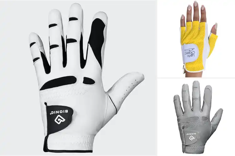 Detailed view of Best Ergonomic Back Design Golf Glove