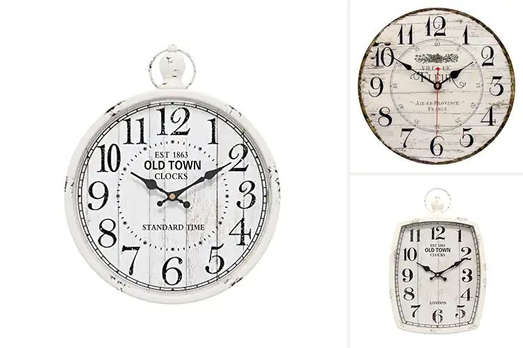 Detailed view of Best Farmhouse Decorative Clocks
