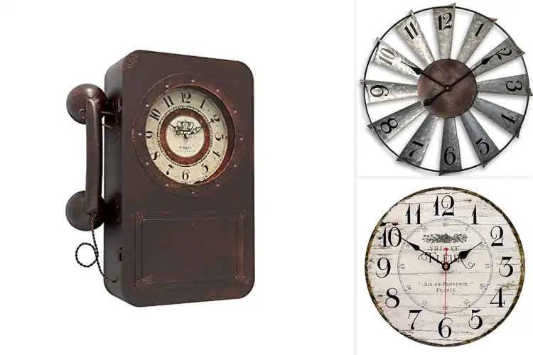 Detailed view of Best Farmhouse Style Clocks: Rustic Charm & Easy Read