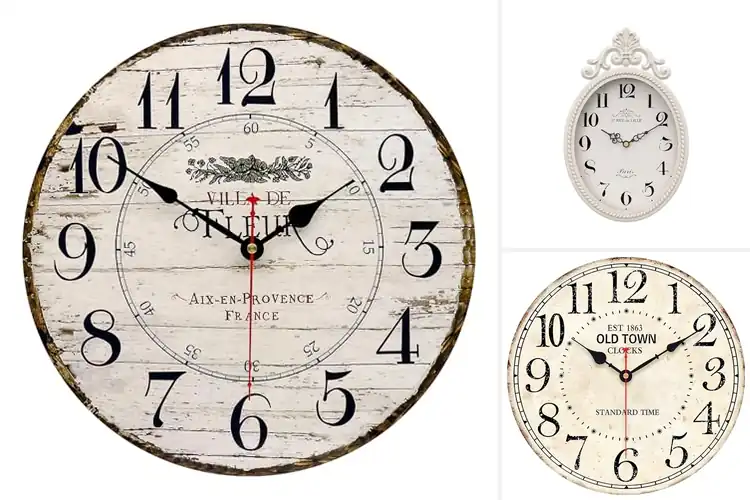 Detailed view of Best French Farmhouse Clocks