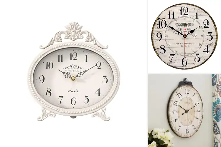 Detailed view of Best French Rustic Gift Clock