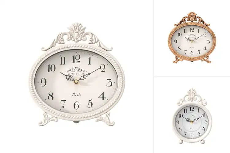 Detailed view of Best French Rustic Mantel Clocks