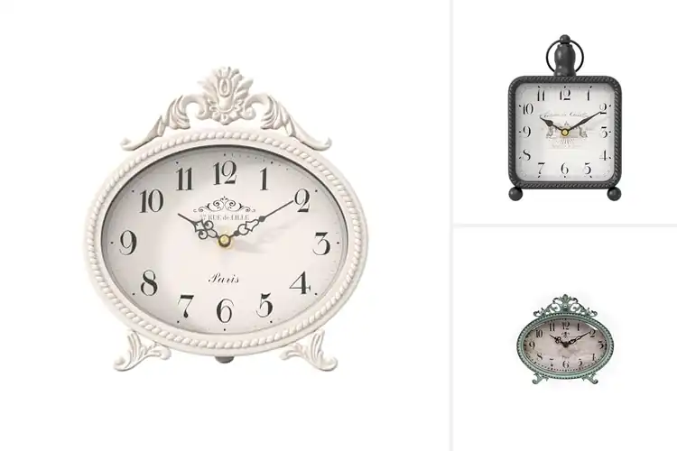 Detailed view of Best French Rustic Vintage Mantel Clocks