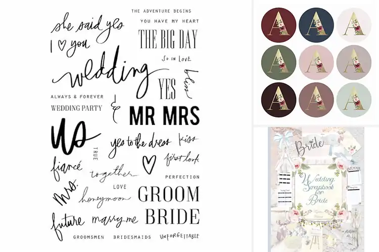Detailed view of Best Gift For Wedding Scrapbook