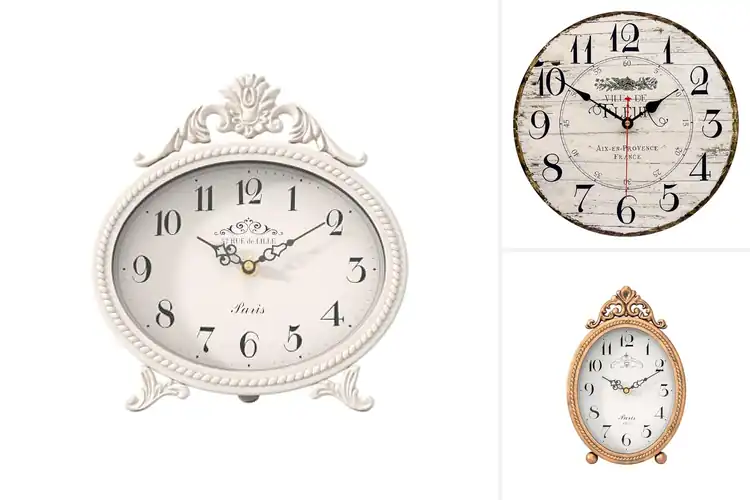 Detailed view of Best Gift Rustic French Vintage Clock