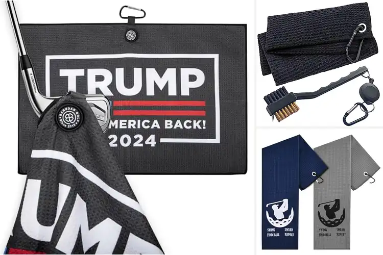 Detailed view of Best Golf Towels with Carabiner