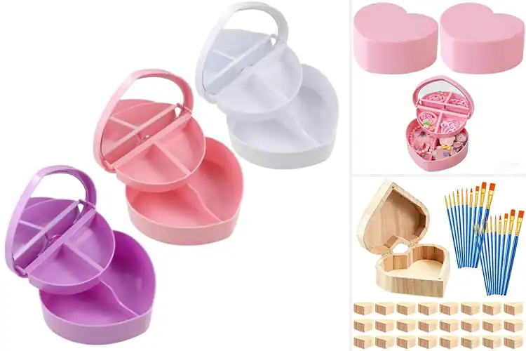 Detailed view of Best Heart Shaped Jewelry Boxes