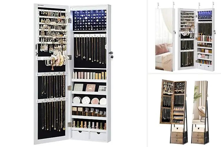 Detailed view of Best Jewelry Boxes With Mirrors