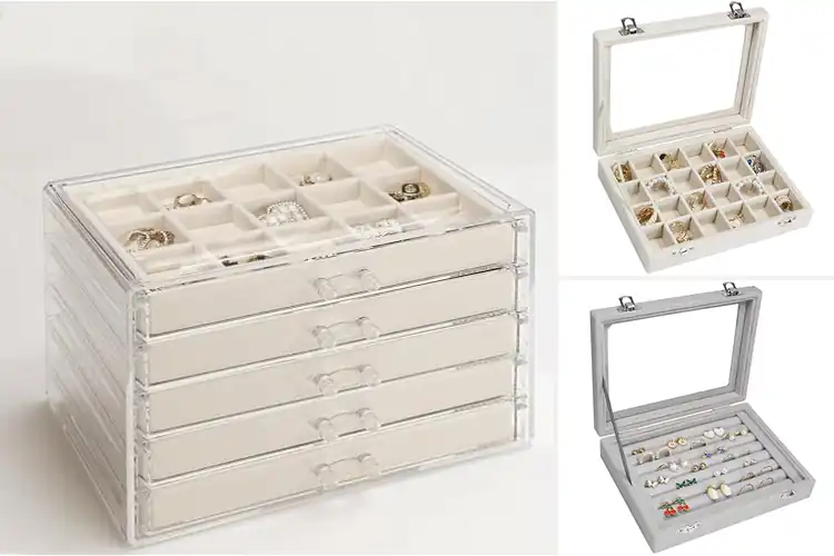 Detailed view of Best Jewelry Organizer For Earrings Rings