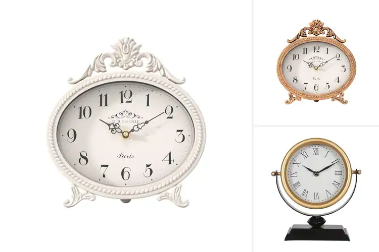 Detailed view of Best Metal Frame Mantel Clock