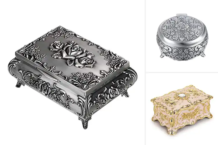 Detailed view of Best Metal Jewelry Boxes