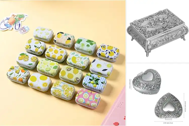 Detailed view of Best Metal Jewelry Storage Boxes