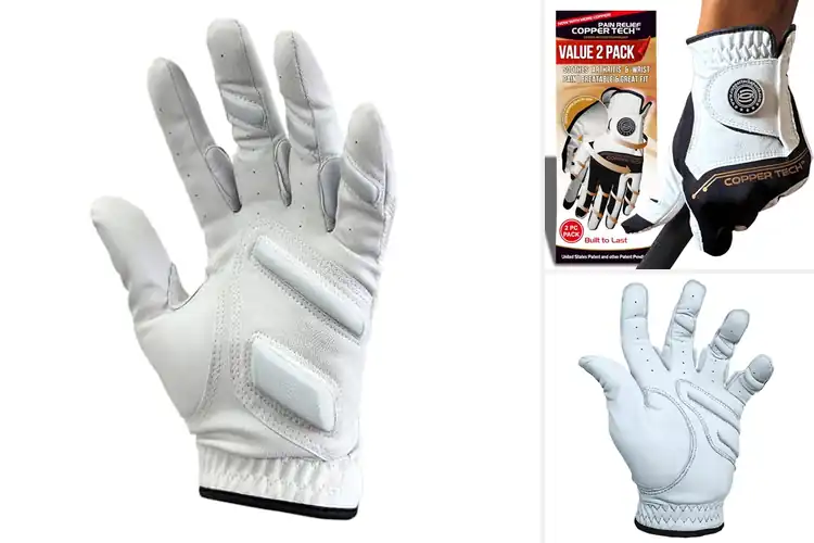 Detailed view of Best Palm Pad Reinforcement Golf Glove