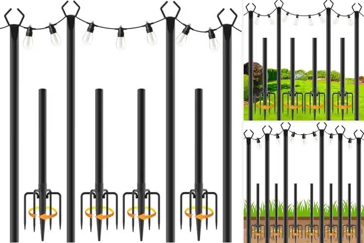 Detailed view of Best Patio Light Poles