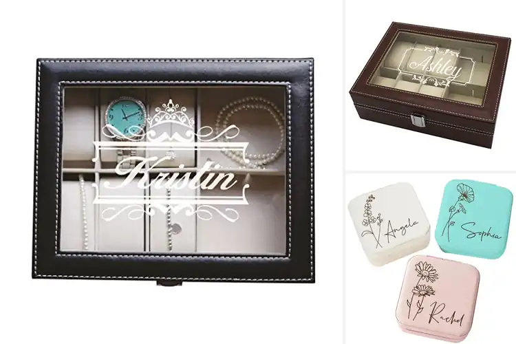Detailed view of Best Personal Gift Jewelry Box For Women