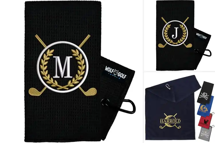 Detailed view of Best Personalized Golf Towel Gift