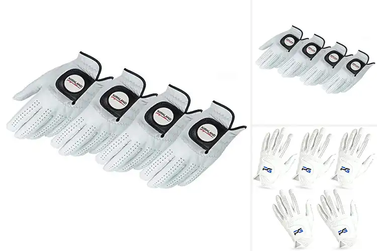 Detailed view of Best Premium Cabretta Leather Golf Glove