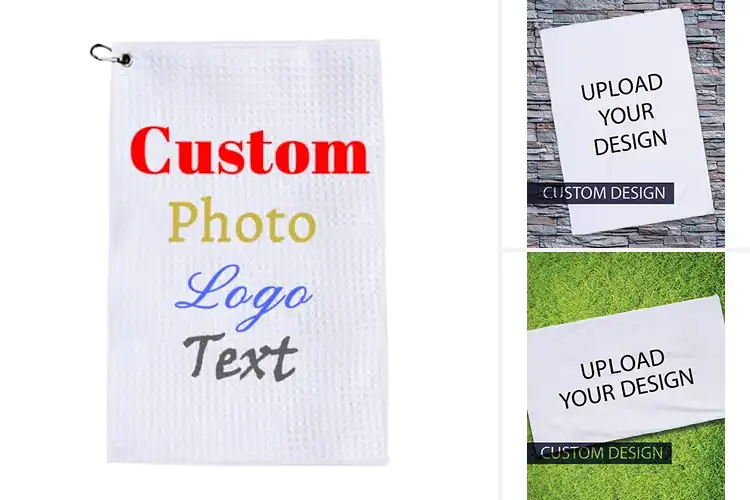 Detailed view of Best Printed Golf Towels With Logo