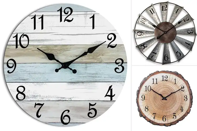 Detailed view of Best Rustic Clocks: Top 10 Stylish Picks for Cozy Charm