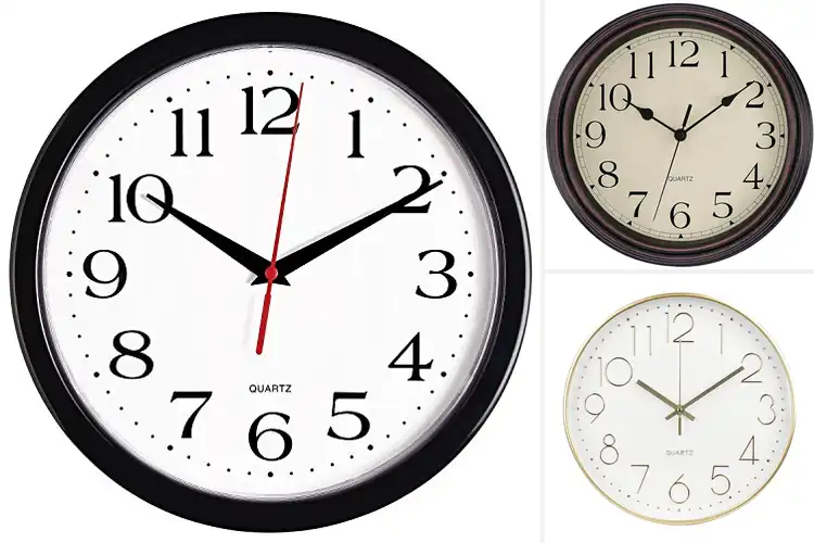 Detailed view of Best Silent Quartz Clock For Office