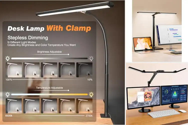 Detailed view of Best Stepless Dimming Desk Lamp