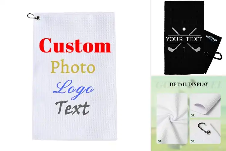Detailed view of Best Text And Name Golf Towels
