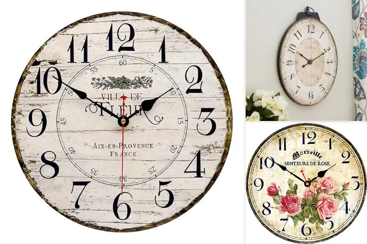 Detailed view of Best Victorian French Rustic Clock