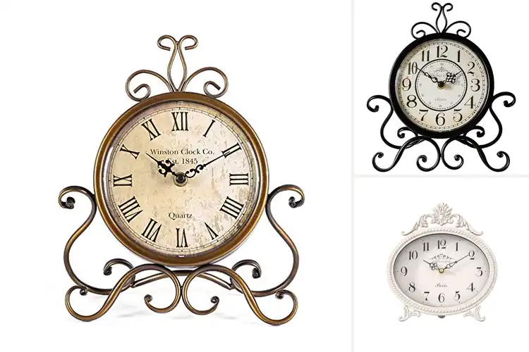 Detailed view of Best Vintage Desk Clock For Living Room