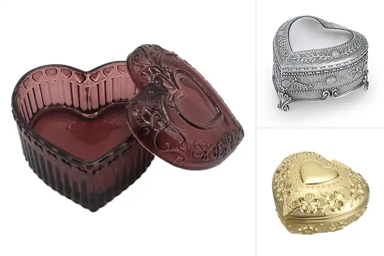Detailed view of Best Vintage Modern Heart Box: 10 Timeless & Elegant Picks