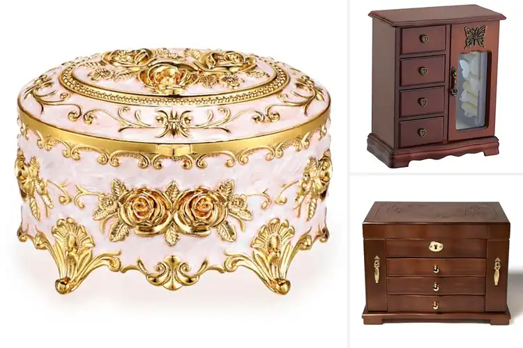 Detailed view of Best Vintage Style Jewelry Boxes