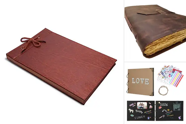 Detailed view of Best Vintage Style Scrapbook With Cover