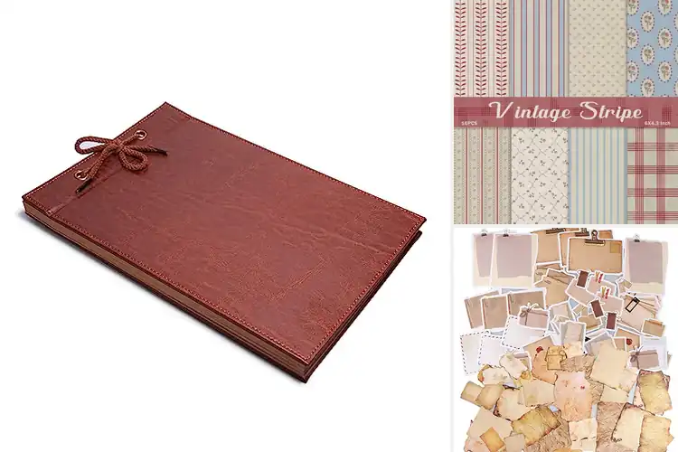 Detailed view of Best Vintage-Style Scrapbooks