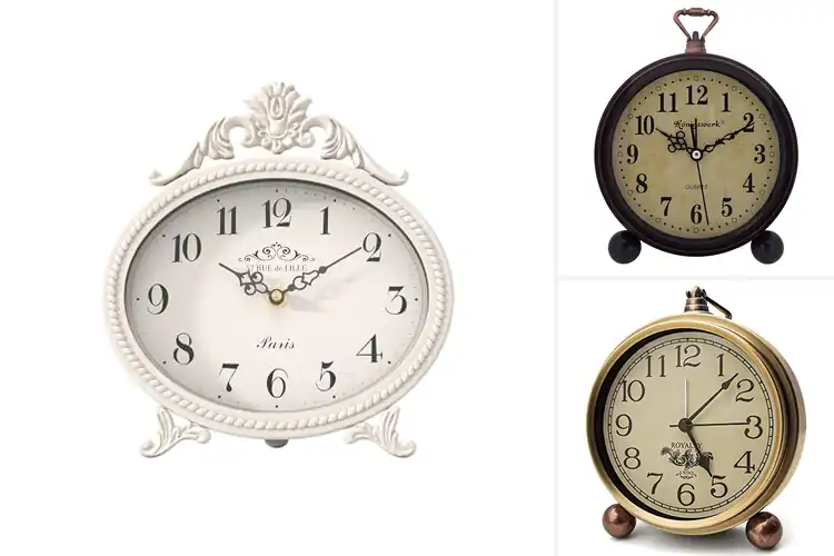 Detailed view of Best Vintage Table Clocks