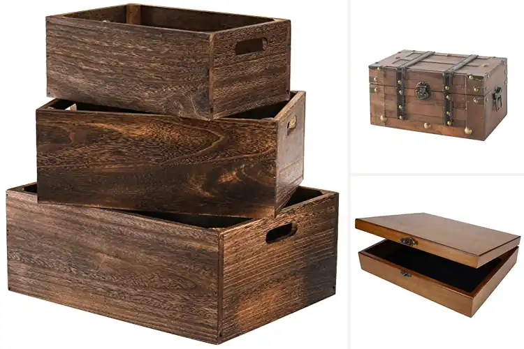 Detailed view of Best Vintage Wooden Boxes