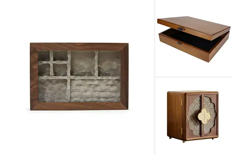 Detailed view of Best Walnut Wood Jewelry Boxes
