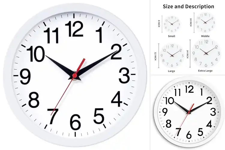 Detailed view of Best White Clocks: 10 Stylish Picks to Brighten Your Space