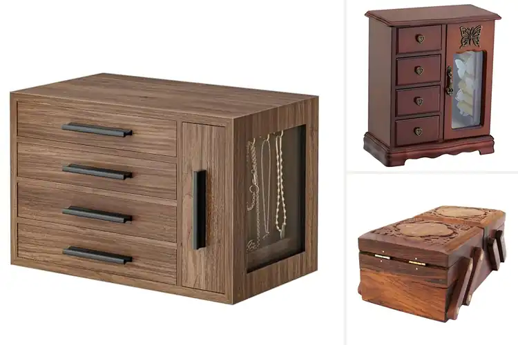 Detailed view of Best Wooden Jewelry Organizers